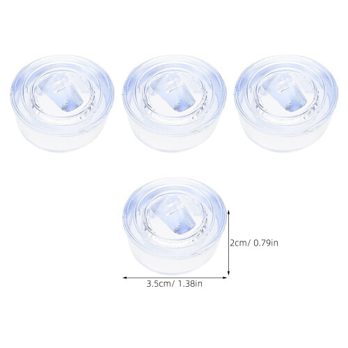 Lot de 10 petits bouchons de voyage transparents pour évier 1