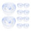 Lot de 10 petits bouchons de voyage transparents pour évier 5