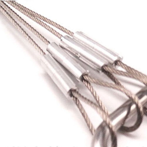 Hanging Lamp Cord Steel Wire Silver 1 Pack 1