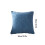 Blue Leaf Corduroy Throw Pillow 18" x 18" Soft Plush Rustic 2
