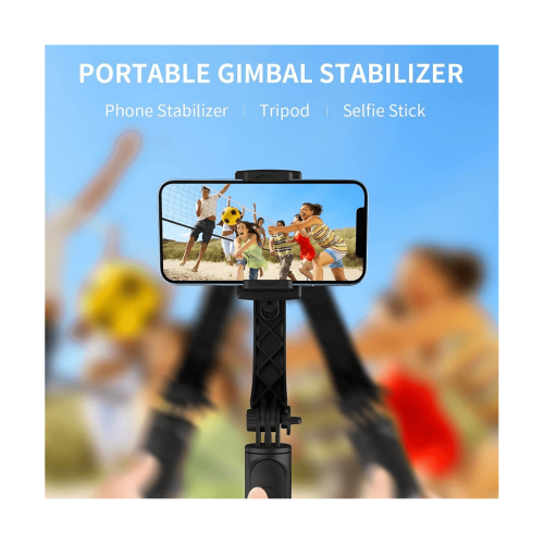 Πτυσσόμενος σταθεροποιητής gimbal τηλεφώνου με τρίποδο και selfie stick 2
