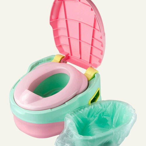 100Pcs Poly Bags Disposable Commode Liners Dot-Break Design Gift Bags Bulk 2