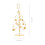 Porte-numéro de table sapin de Noël en fer, 1 pièce 2