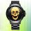Ρολόι χειρός FRCOLOR Creative3D Skull για άνδρες, πολυτελές, casual, vintage, με χαλαζία (μαύρο 3