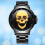 Ρολόι χειρός FRCOLOR Creative3D Skull για άνδρες, πολυτελές, casual, vintage, με χαλαζία (μαύρο 6