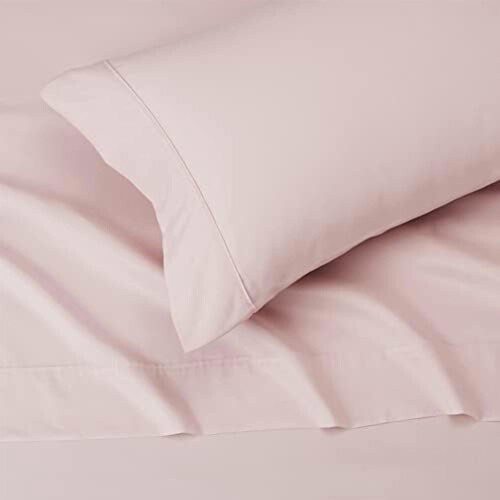 Microfiber Bed Sheet Set Twin XL Blush Pink 3-Piece 2