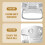 FRCOLOR2 Stück Ringbox und Eimergriffe 9,00 x 8,80 x 1,20 cm Silber 3