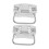 FRCOLOR2 Stück Ringbox und Eimergriffe 9,00 x 8,80 x 1,20 cm Silber 6