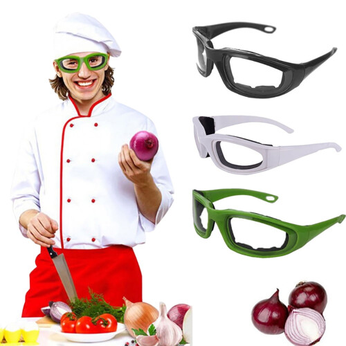 Safety Onion Goggles Glasses Slicing Cutting Chopping Eye Protector Kitchen Tool (Black) 1