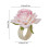 Stoff-Serviettenring mit Rose im Western-Stil 3