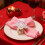 Stoff-Serviettenring mit Rose im Western-Stil 5