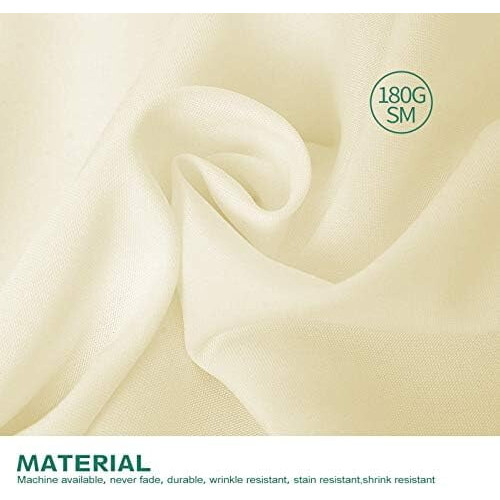 Ivory Round Tablecloth 90 inches 2
