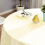 Ivory Round Tablecloth 90 inches 5
