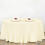 Ivory Round Tablecloth 90 inches 6