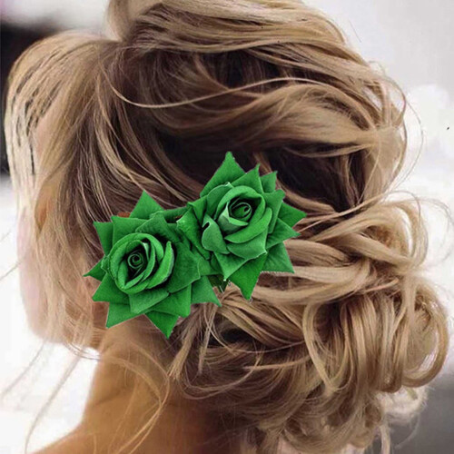 St. Patricks dag-pannebånd med grønne blomster, 1 stk. 1
