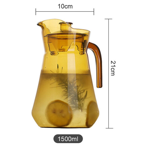 Κανάτα νερού PC με καπάκι, 2,5L 1