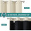 Light Grey Blackout Curtains 42x63 in, 2-Panel Grommet Set 4