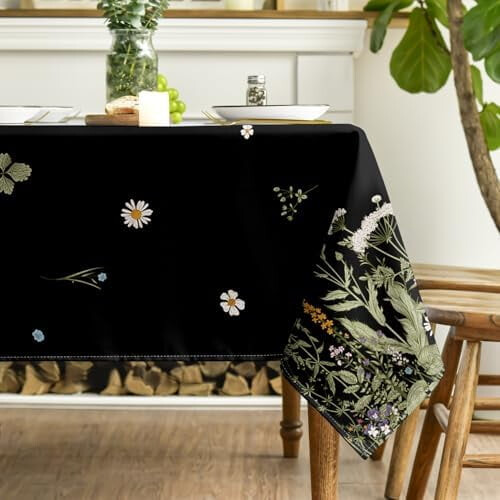 Vårduk med vildblommor, 150 x 300 cm, rektangulär 2