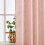 Blush Pink Linen Blend Curtains 72" L, 2 Panels 5