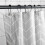 12 Pcs Squeegee Bath Nautical Shower Curtain Hooks Curtains Black 6