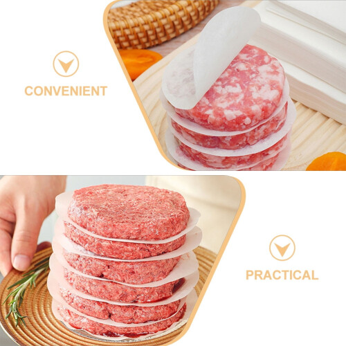 100 Pcs Parchment Burger Non-stick Paper Separator 2