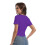 Blusas cropped femininas de manga curta com decote redondo e modelagem justa. 4