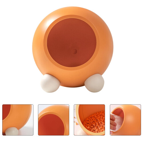 Litet sovhus för chinchillor och hamstrar, orange 1
