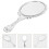 Vintage embossed oval hand mirror silver 5