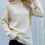 Damen Langarm Rollkragenpullover, kuscheliger Strickpullover, lässiger, lockerer Pullover 2