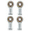 4 Pcs Female Thread Connector Self Lubricating Bearing Right 2