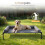 Lit surélevé pour chien avec coussin imperméable et filet1 2