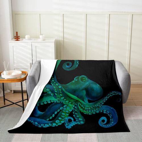 Κουβέρτα Octopus Fleece – Σχέδιο Coastal Sealion, Μαλακή Λούτρινη Ριχτάρι για όλες τις εποχές 1