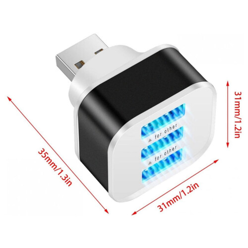 Διανομέας USB 3.0 3 θυρών για φορητό υπολογιστή – Συμβατό με υπολογιστή, ασύρματο 2