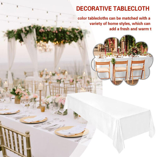Tafelkleed voor bruiloftsdecoratie (1 stuk) 2