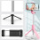 Asta per selfie estensibile con telecomando wireless e supporto treppiede, portatile e leggera - 1 m 4