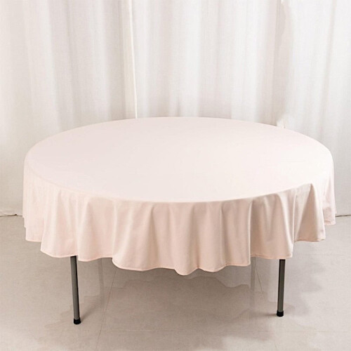 Blush Scuba Polyester Rund Dug 108" 1