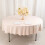 Blush Scuba Polyester Round Tablecloth 108 in 2
