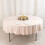 Blush Scuba Polyester Round Tablecloth 108 in 4