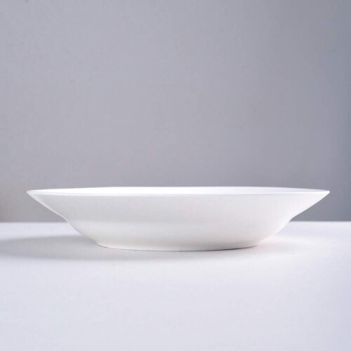 White Dinner Salad Plates Modern Scratch-Resistant 6-Pc 1
