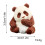 Panda Figurines Plastic Jungle Animal Set with Bamboo and 3