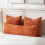 Μαξιλαροθήκη οσφυϊκής χώρας Burnt Orange 14x36”, Φθινοπωρινή διακόσμηση Farmhouse Boho, απαλό 2