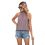 Tanktop mit einfarbigem Kragen und Bindeband, Taro XL 2