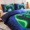 Gaming Bedding Set Red Blue Lightning Gamepad Full Size 4
