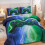 Gaming Bedding Set Red Blue Lightning Gamepad Full Size 5