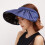 Visera para mujer de ala ancha con protección UV. 4