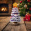 Handmade Crochet Christmas Tree Decoration Small Flocked 4