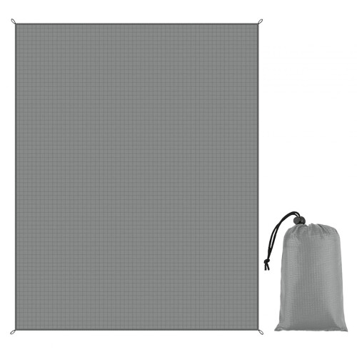 Camping Blanket Picnic Mat Waterproof Foldable Beach Mat Dark Gray 1