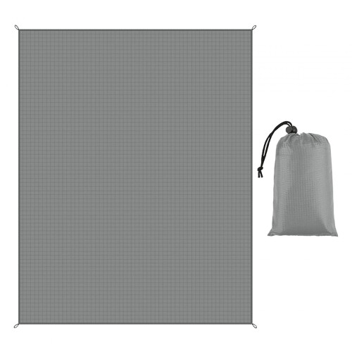 Camping Blanket Picnic Mat Waterproof Foldable Beach Mat Dark Gray 2