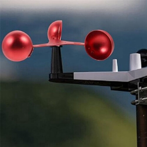 Anemometer Wind Speed Output Anemometer Anemometer Aluminum Alloy Wind Speed Calculator with Three-Cup Type Anemometer 2
