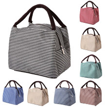 Boîte à lunch isotherme pour femmes, compacte et réutilisable, type sac à lunch.